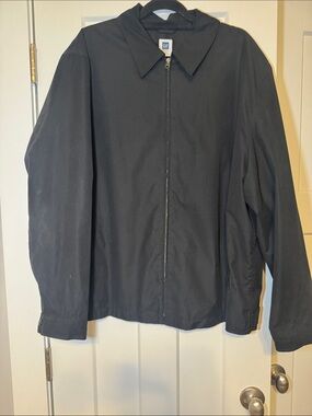 GAP Black Lightweight Zip Shirt Jacket